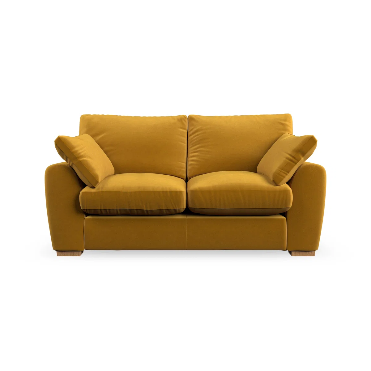 Madison Large 2 Seater Sofa House Velvet Amber Gold – image 4
