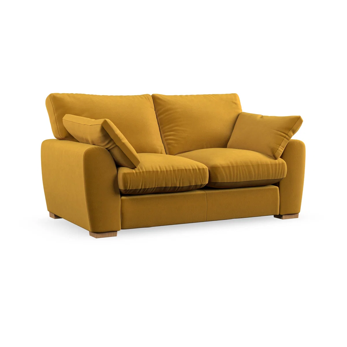 Madison Large 2 Seater Sofa House Velvet Amber Gold – image 5