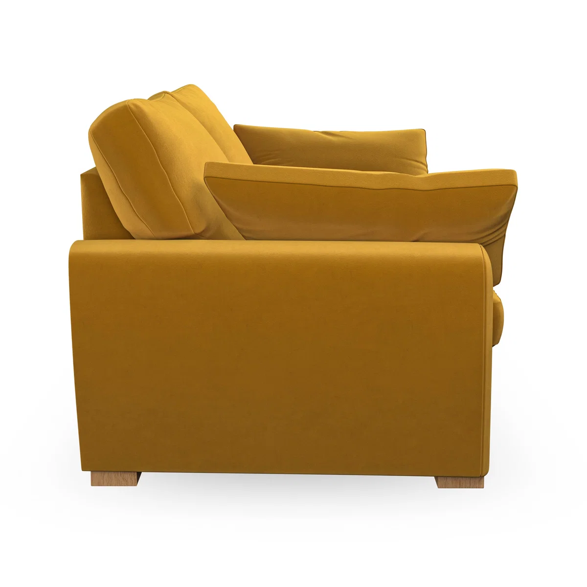 Madison Large 2 Seater Sofa House Velvet Amber Gold – image 6