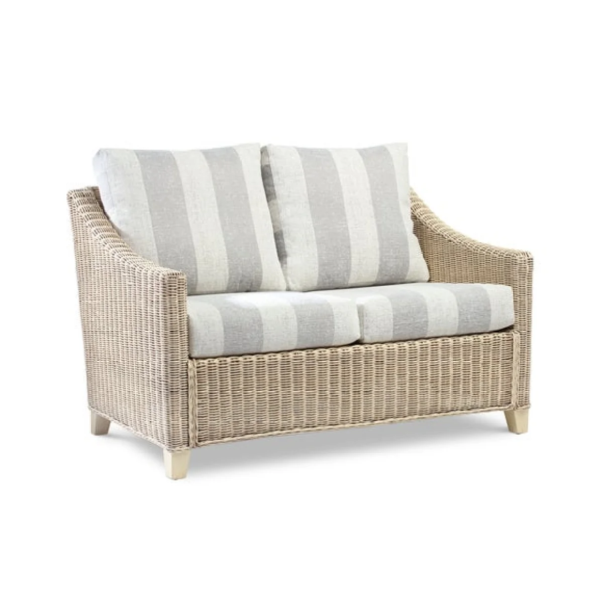 Desser Dijon Rattan Athena Stripe 2 Seater Sofa & 2 Chairs Set – image 3