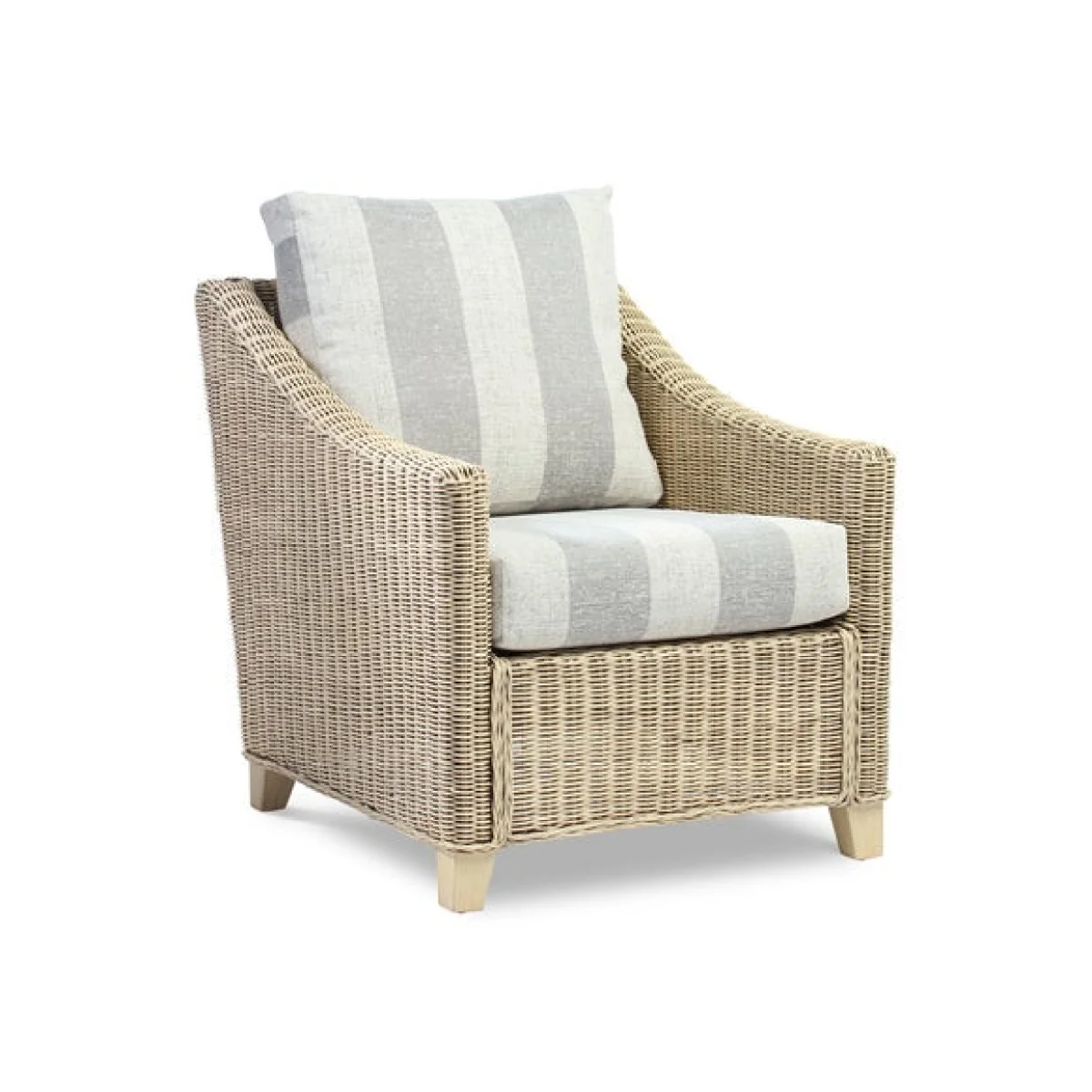 Desser Dijon Rattan Athena Stripe 2 Seater Sofa & 2 Chairs Set – image 4