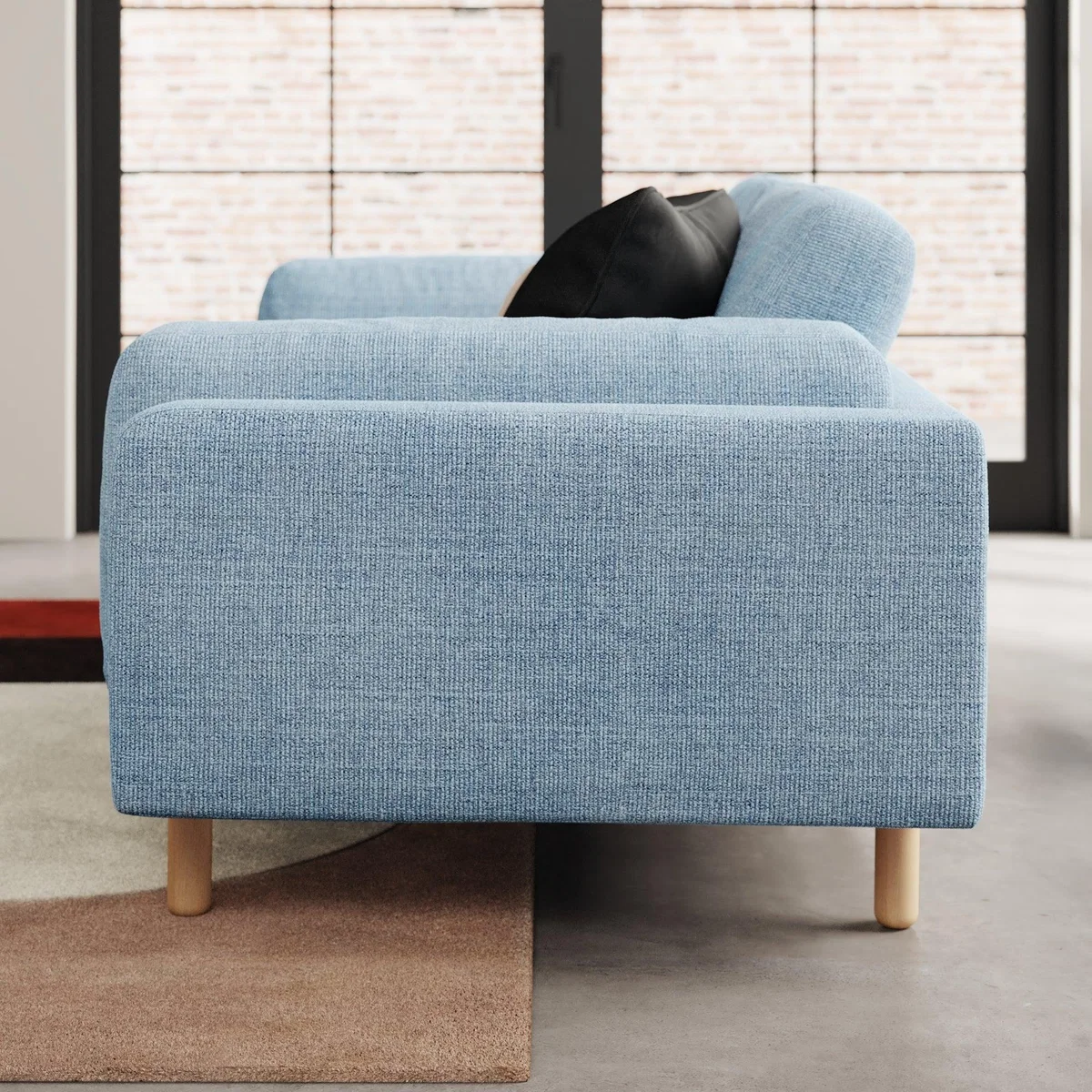 Newton Chunky Tonal Weave 2 Seater Sofa – image 1