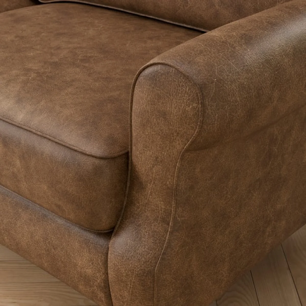 Millie Soft Faux Leather 3 Seater Sofa – image 4
