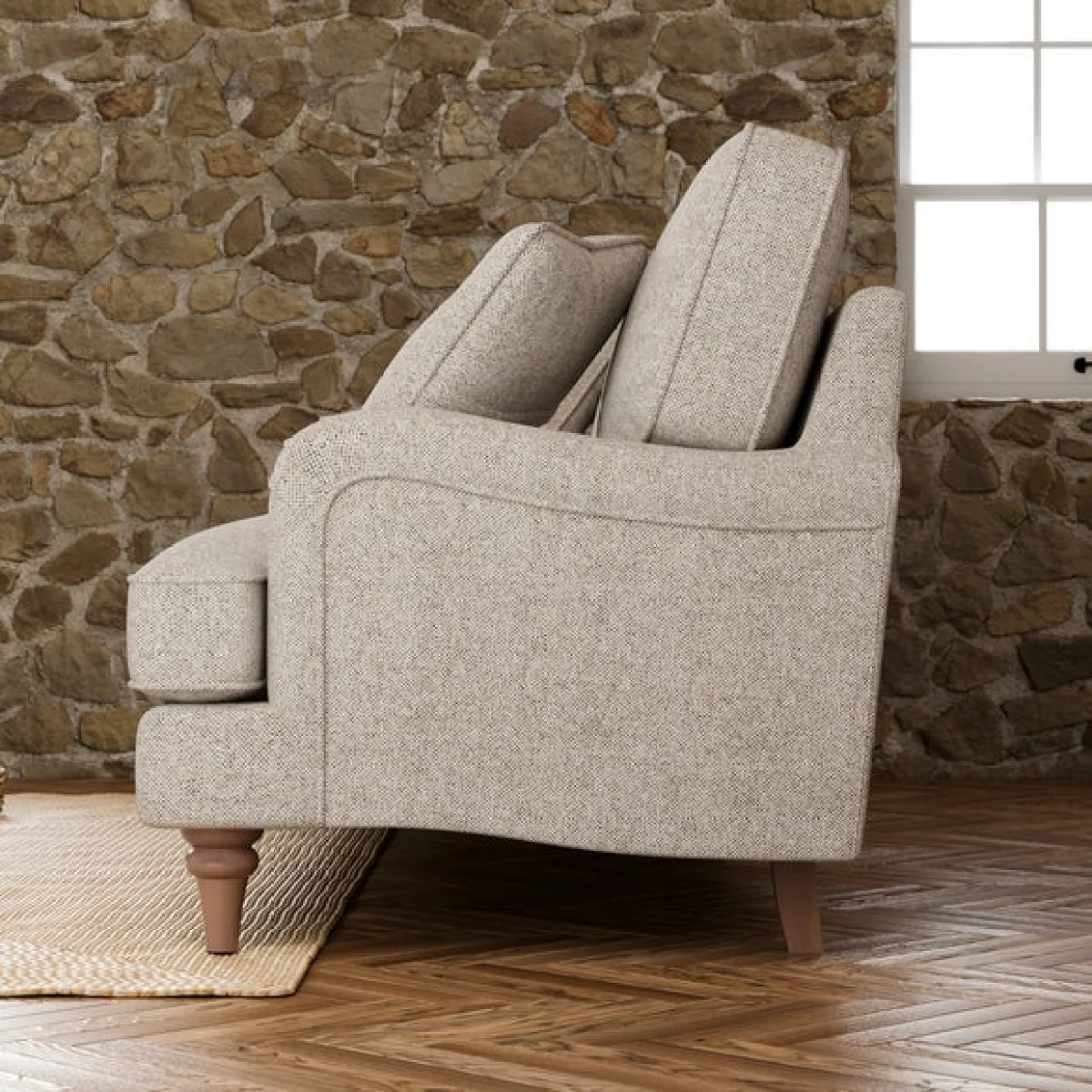 Beatrice II Basketweave 3 Seater Sofa – image 3