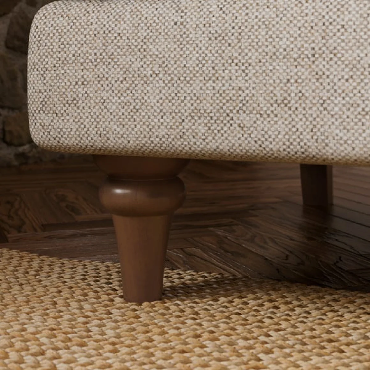 Beatrice II Basketweave 3 Seater Sofa – image 5