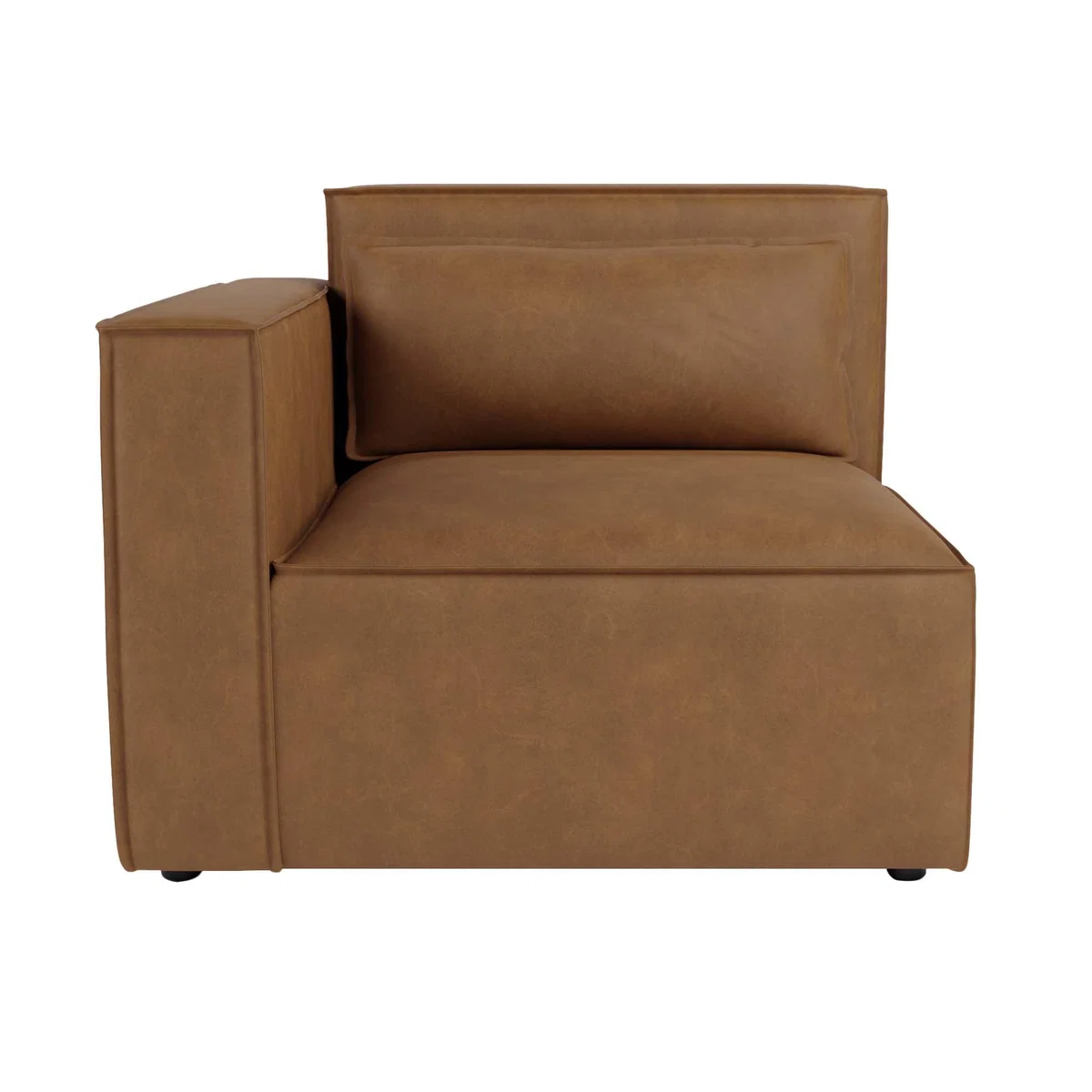 Modular Arne Tan Faux Leather 2 Seater Sofa Tan – image 2