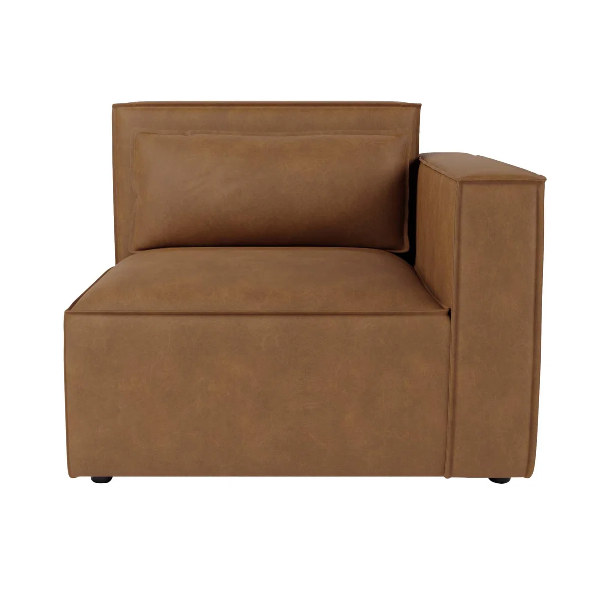Modular Arne Tan Faux Leather 2 Seater Sofa Tan – image 3