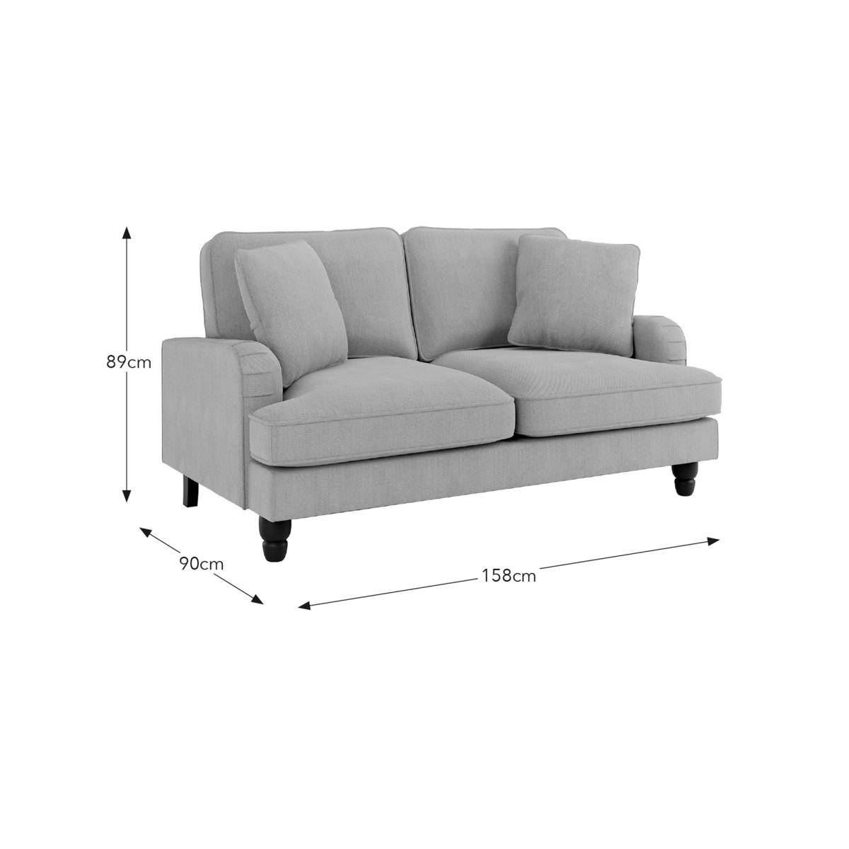 Beatrice Tonal Chenille 2 Seater Sofa Sage (Green) – image 8