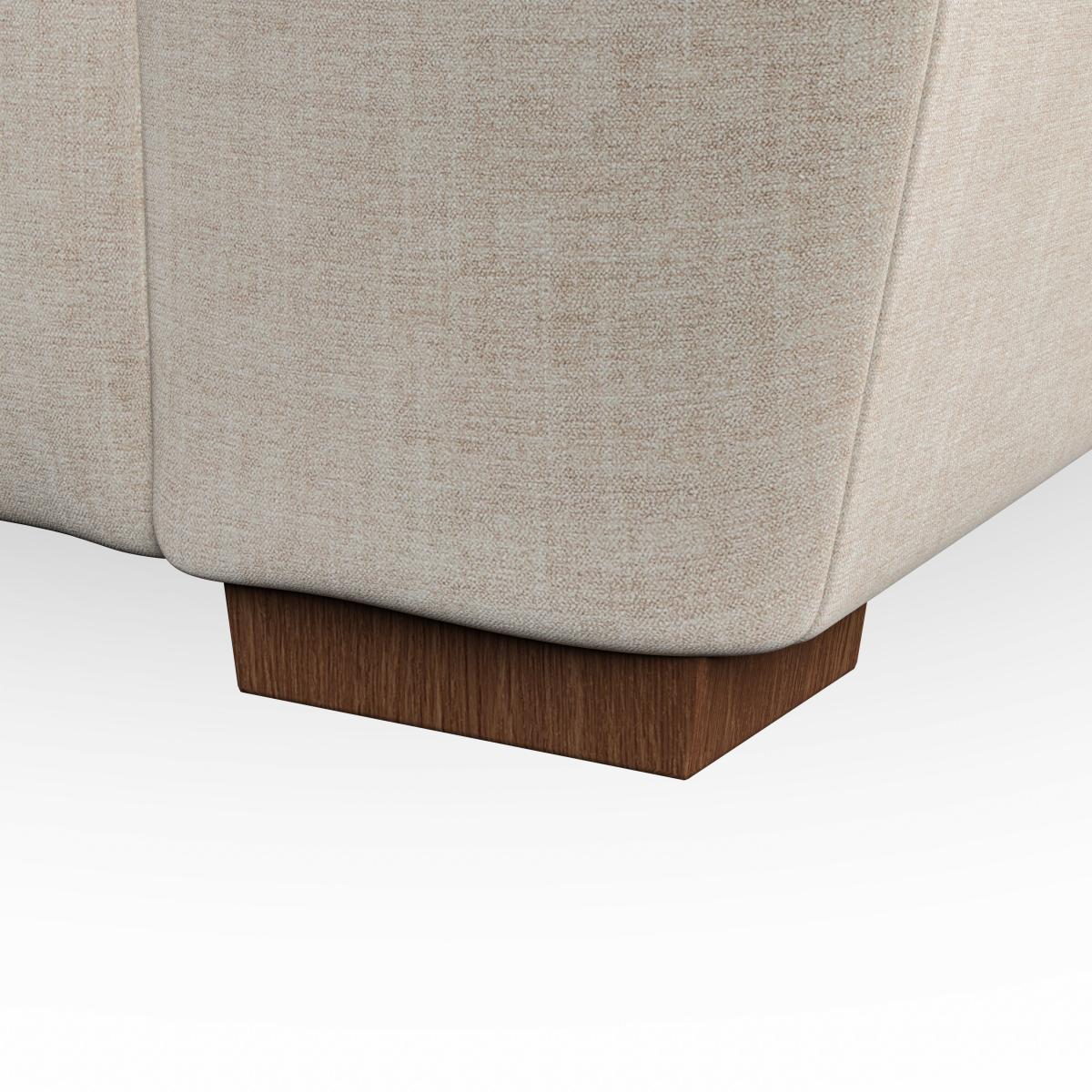 Madison Large 2 Seater Sofa Tonal Plush Chenille Natural – image 3