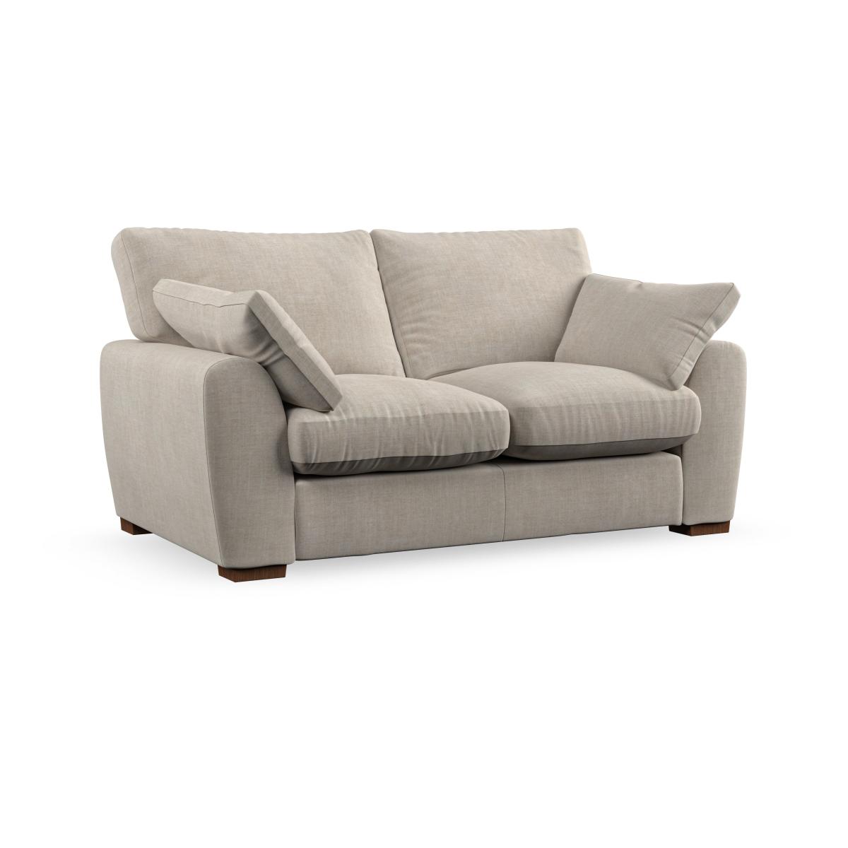 Madison Large 2 Seater Sofa Tonal Plush Chenille Natural – image 5