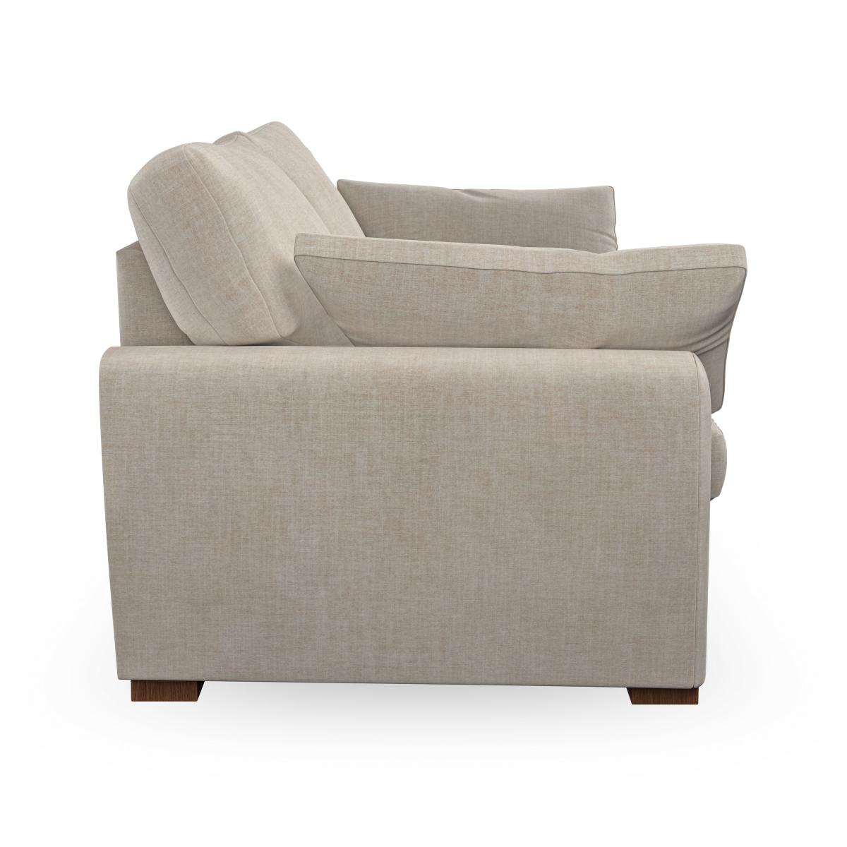 Madison Large 2 Seater Sofa Tonal Plush Chenille Natural – image 6