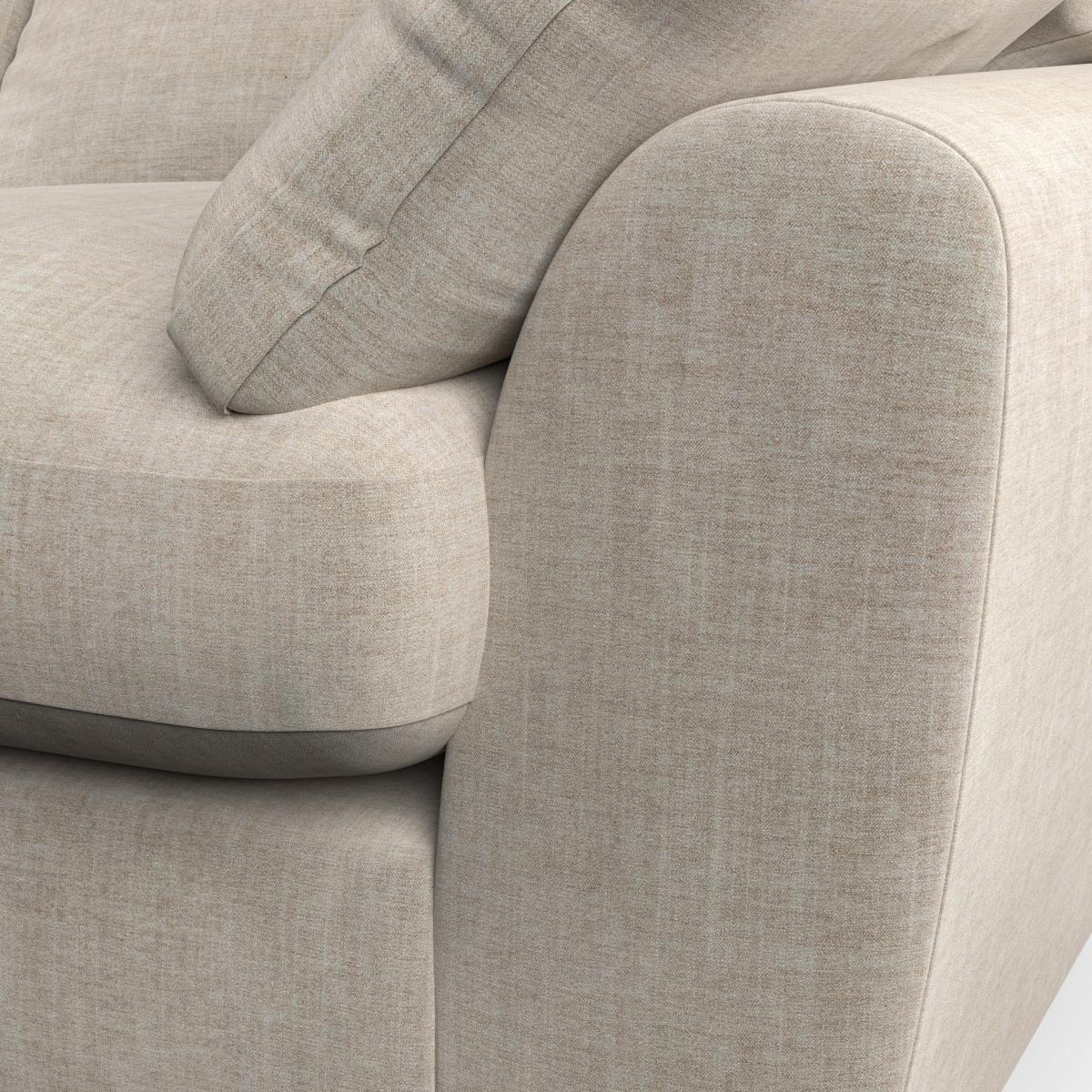 Madison Large 2 Seater Sofa Tonal Plush Chenille Natural – image 1