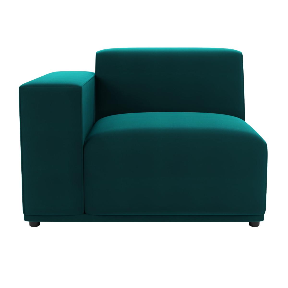 Modular Cruz Peacock Velvet 2 Seater Sofa Peacock – image 2