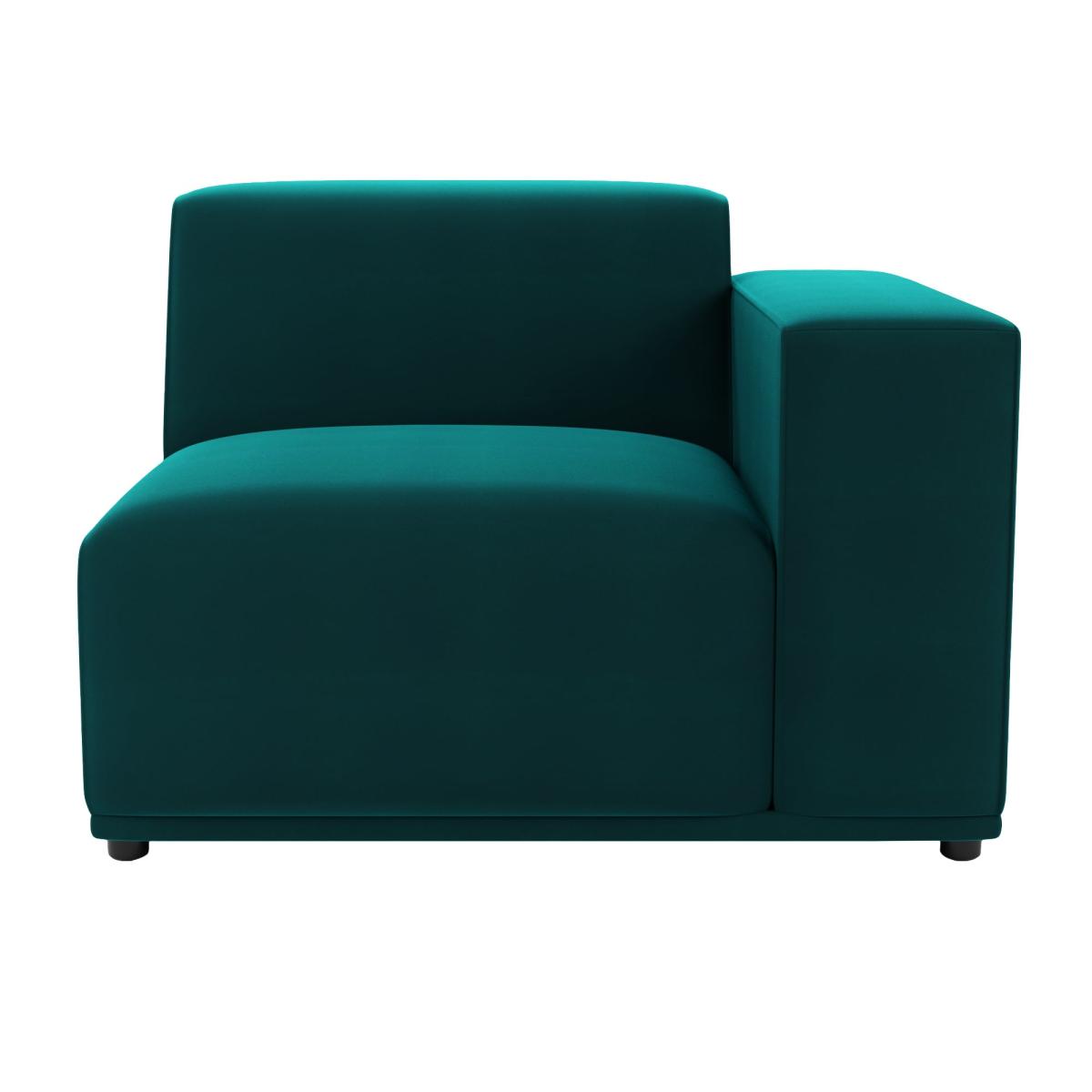 Modular Cruz Peacock Velvet 2 Seater Sofa Peacock – image 3