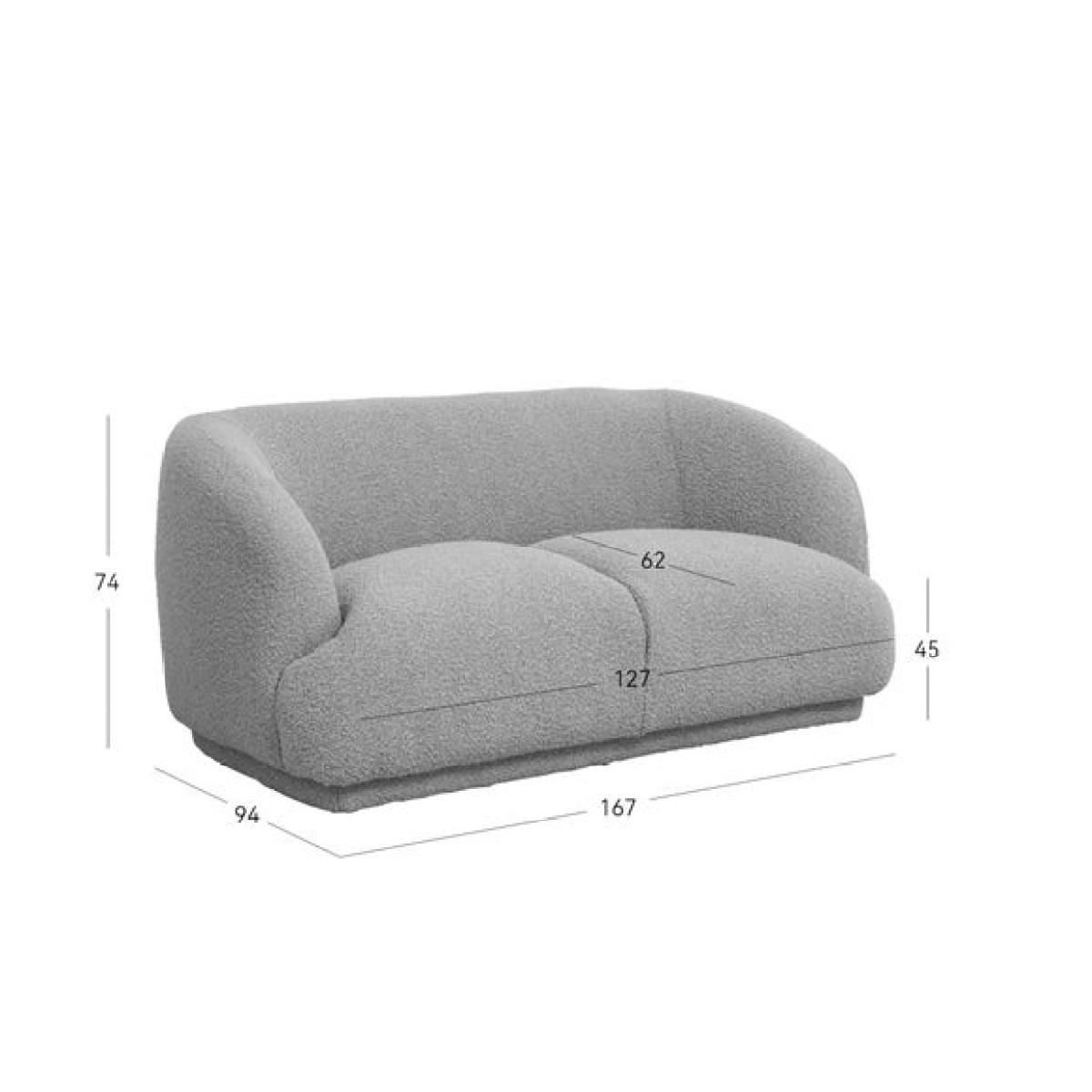 Aria Boucle 2 Seater Sofa – image 4