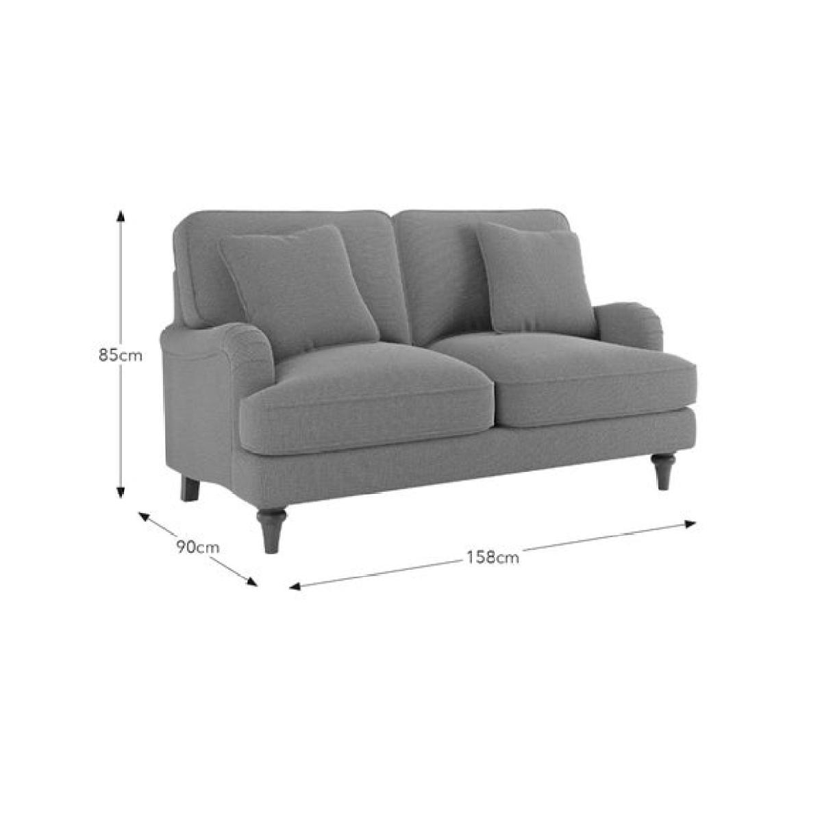 Beatrice II Soft Tonal Chenille 2 Seater Sofa – image 9