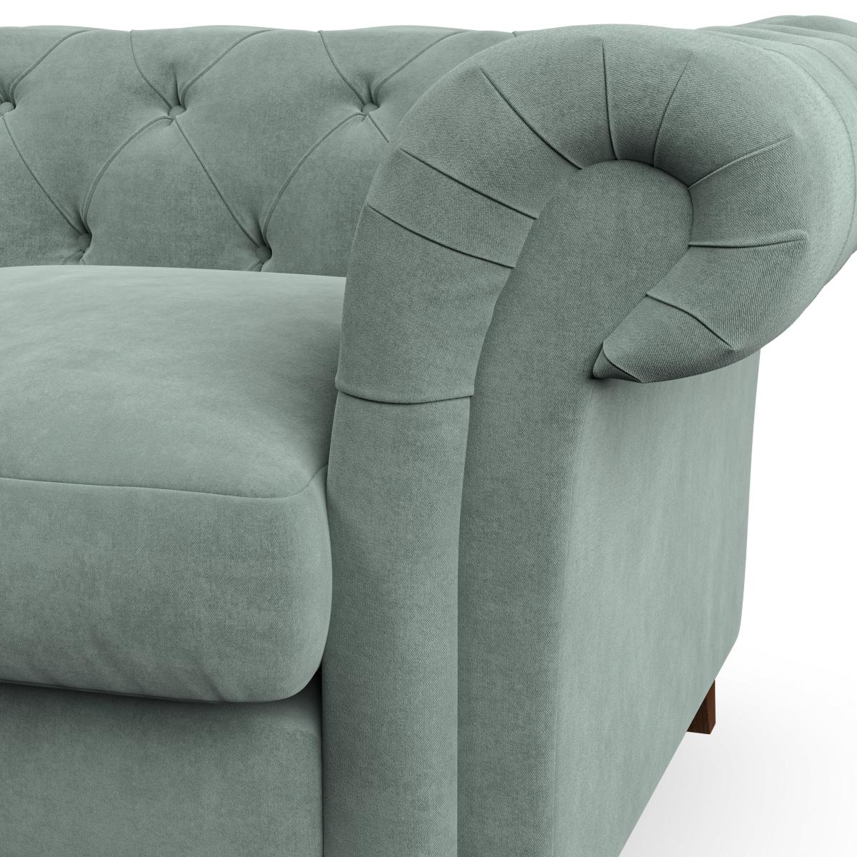 Pimlico 4 Seater Sofa Luxury Velvet Lilypad – image 2