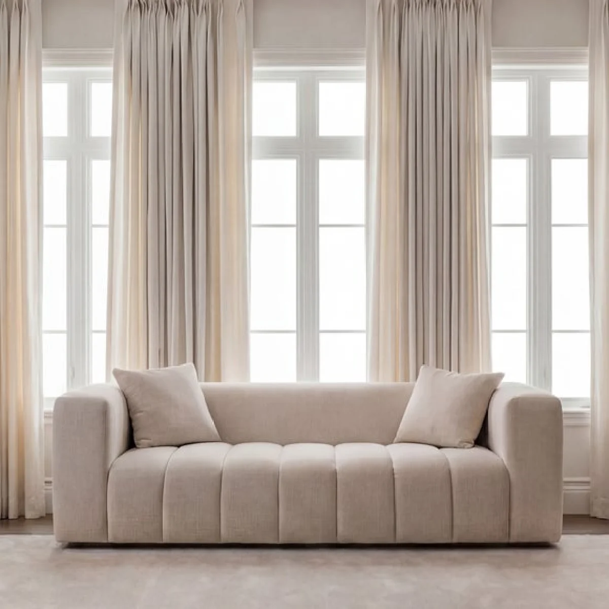 Penninsula Chenille 3 Seater Sofa – image 1