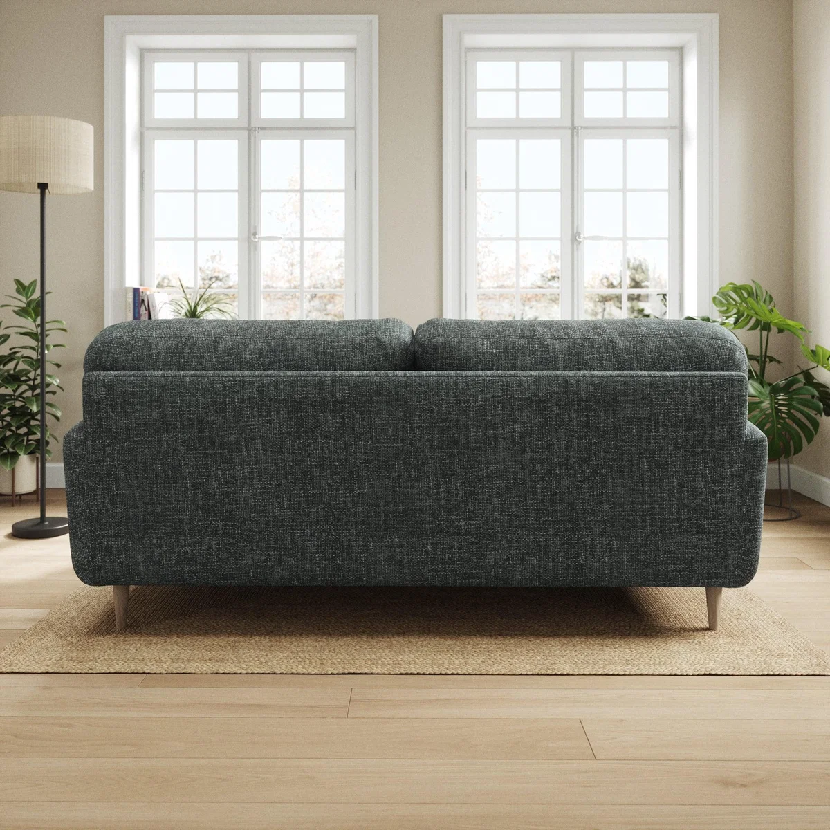 Sven Chunky Chenille 4 Seater Sofa Navy – image 3