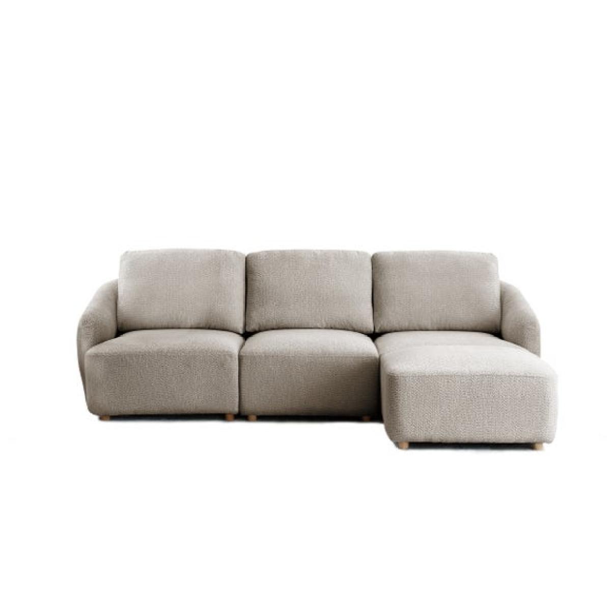 Lyla Boucle Modular 3 Seater with Footstool – image 3