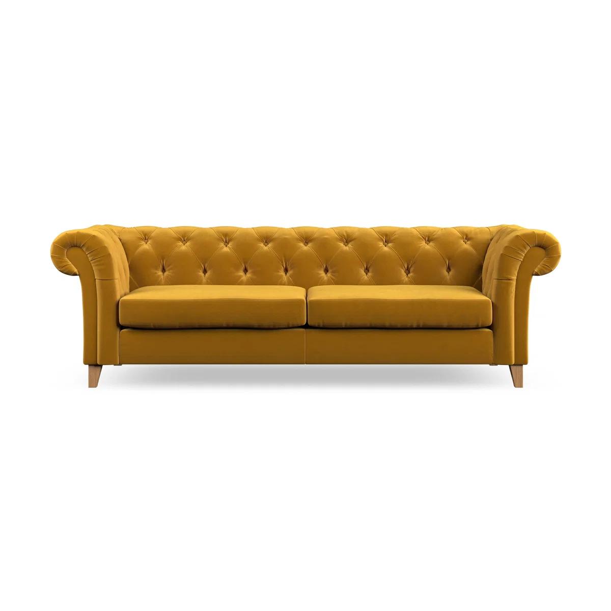 Pimlico 4 Seater Sofa House Velvet Amber Gold – image 4