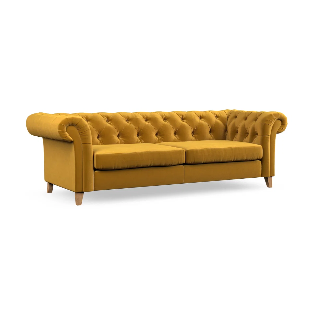 Pimlico 4 Seater Sofa House Velvet Amber Gold – image 5