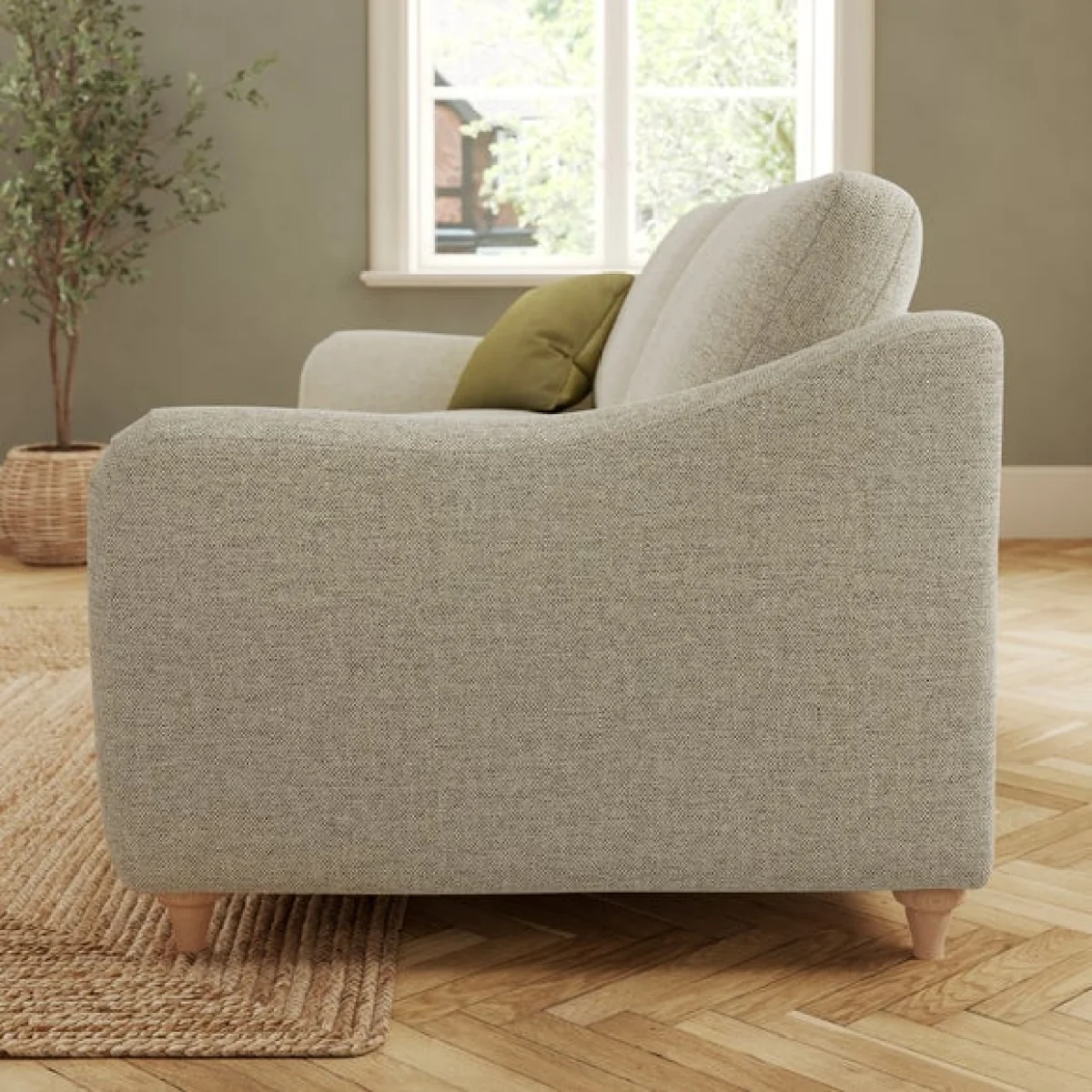 Hattie Basket Weave 3 Seater Sofa – image 3