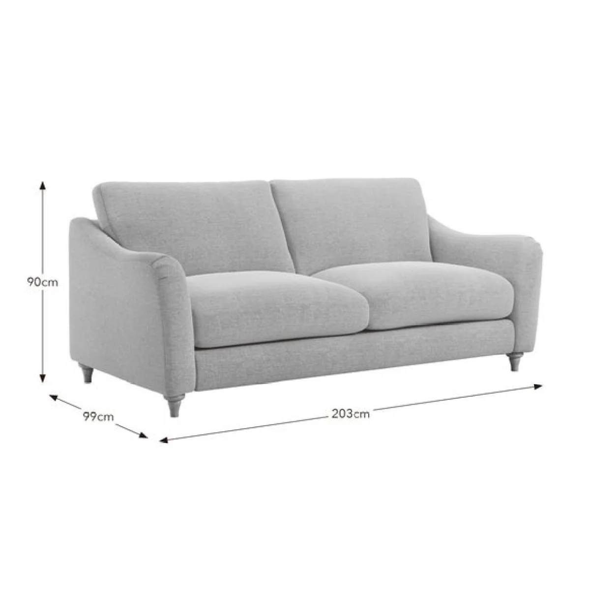 Hattie Basket Weave 3 Seater Sofa – image 9