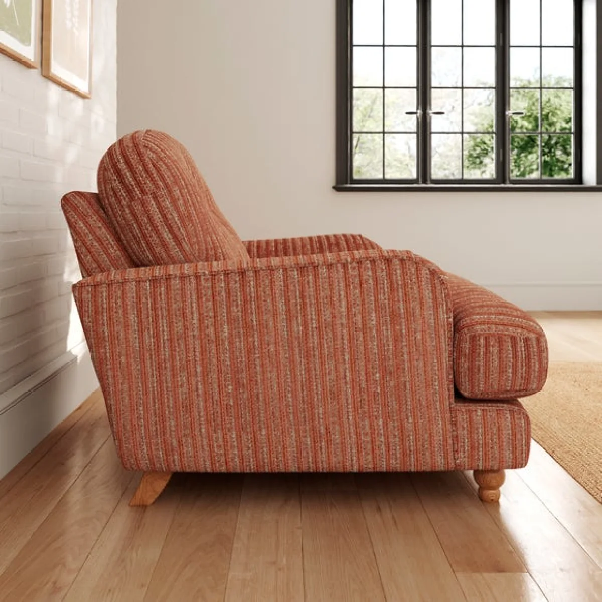 Martha Chunky Chenille Stripe Snuggle Sofa – image 3
