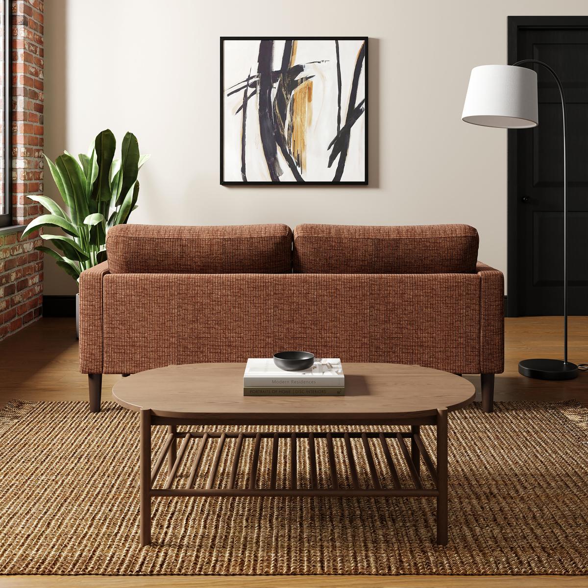 Jacob Corduroy 3 Seater Sofa Terracotta – image 3