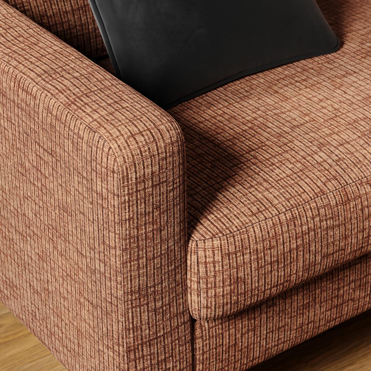 Jacob Corduroy 3 Seater Sofa Terracotta – image 4