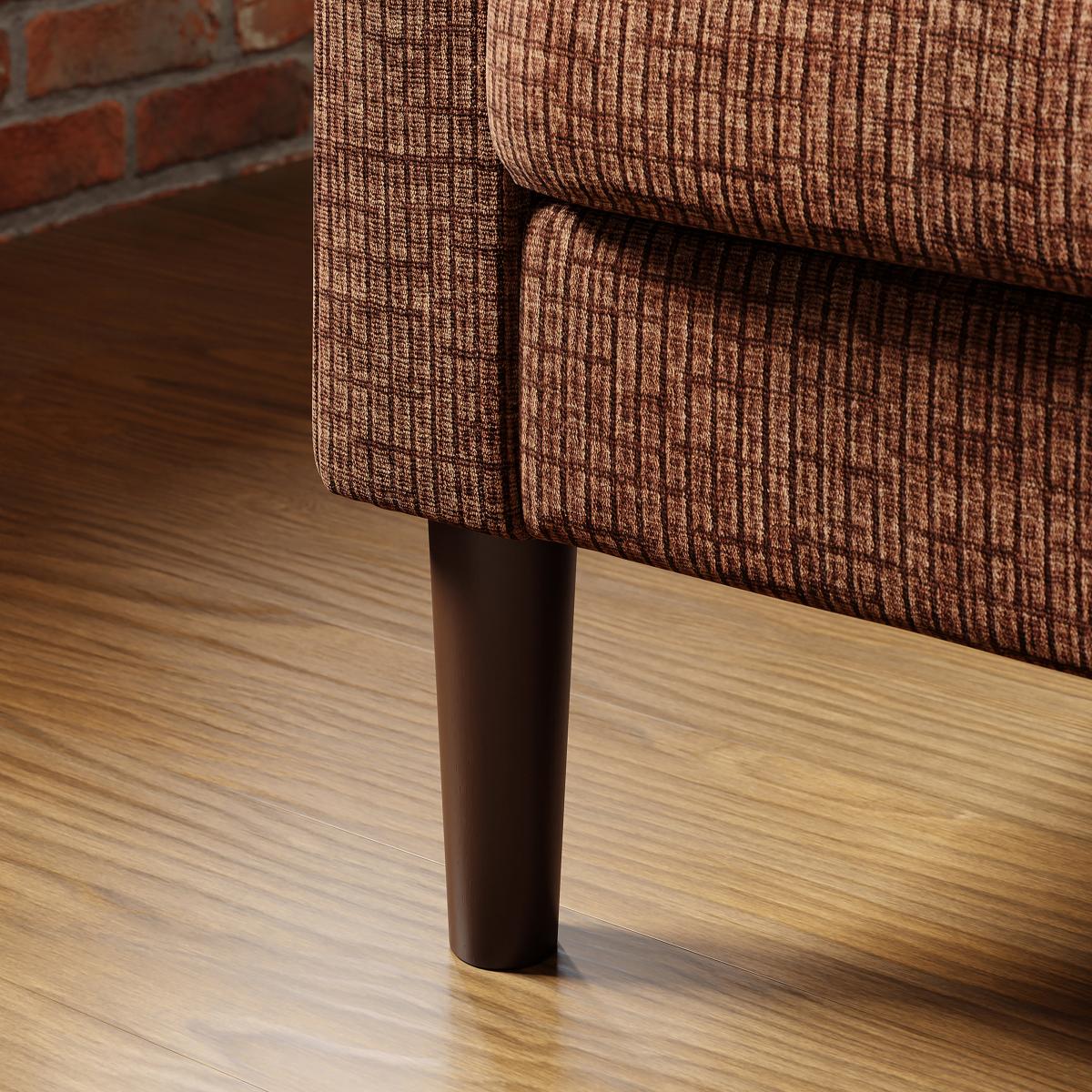 Jacob Corduroy 3 Seater Sofa Terracotta – image 5