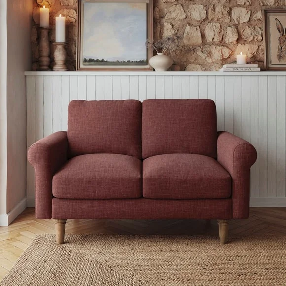 Maeve Faux Linen Compact 2 Seater Sofa – image 1