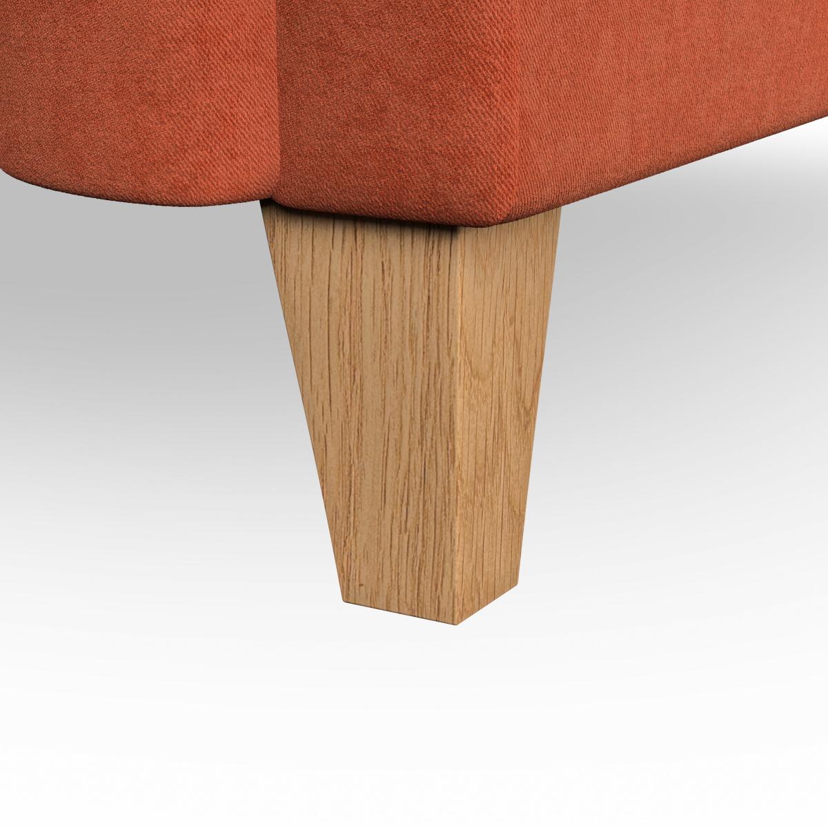 Pimlico Large 3 Seater Sofa Luxury Velvet Orange Umber – image 3
