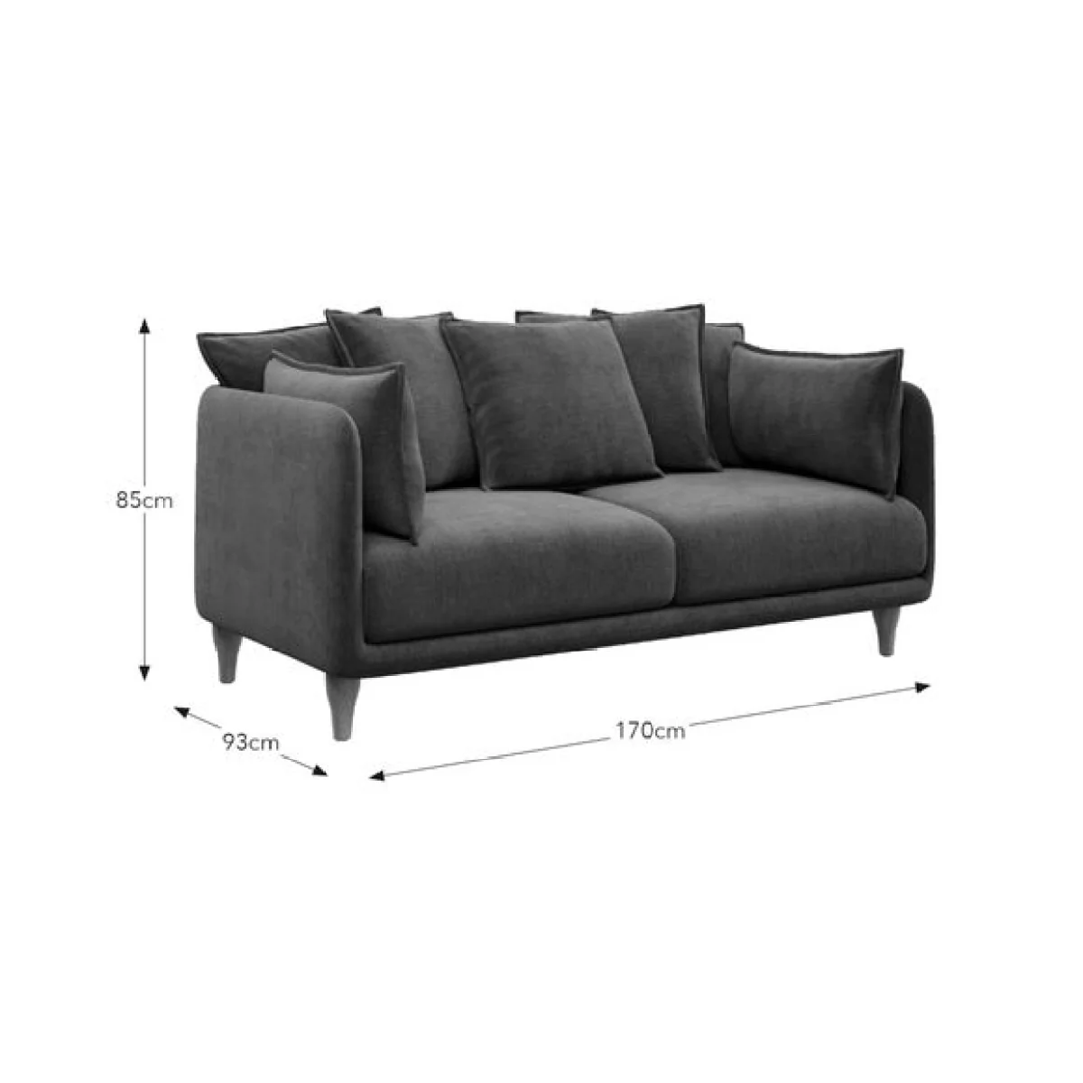 Armitage Scatter Back Chenille 2 Seater Sofa – image 9