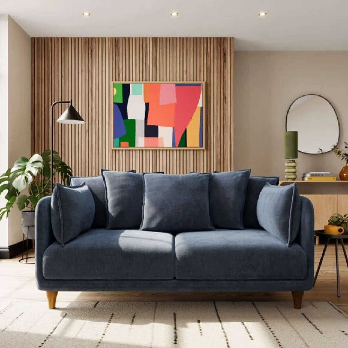 Armitage Scatter Back Chenille 2 Seater Sofa – image 1