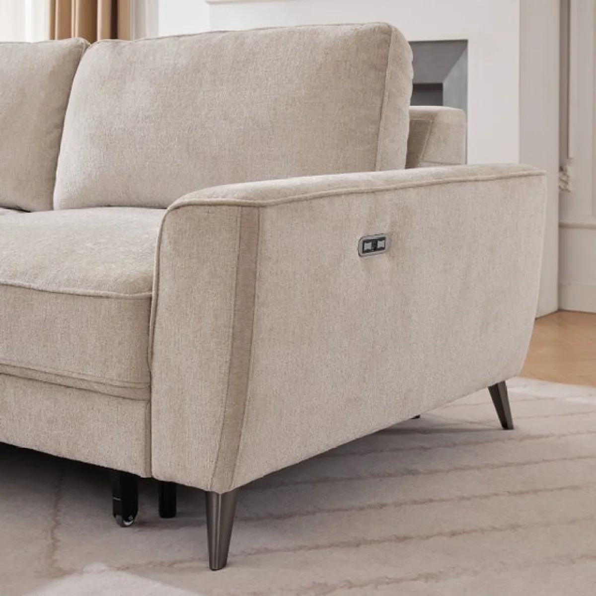 Ellon Power Roll Out 3 Seater Sofa Bed – image 4