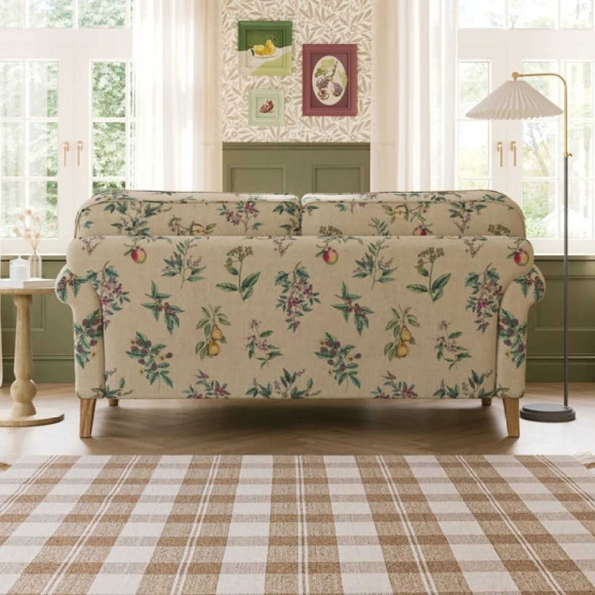 Millie Botanical Orchard Print 2 Seater Sofa – image 2
