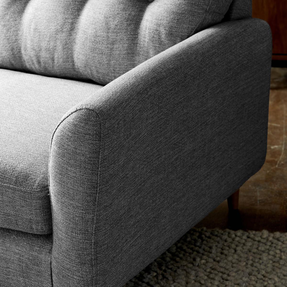 Return - Sven Tonal Weave 3 Seater Sofa, Grey – image 6