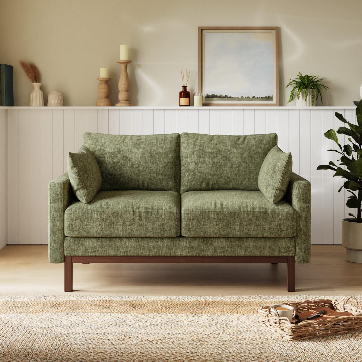 Morton Chenille Distressed 2 Seater Sofa – image 1