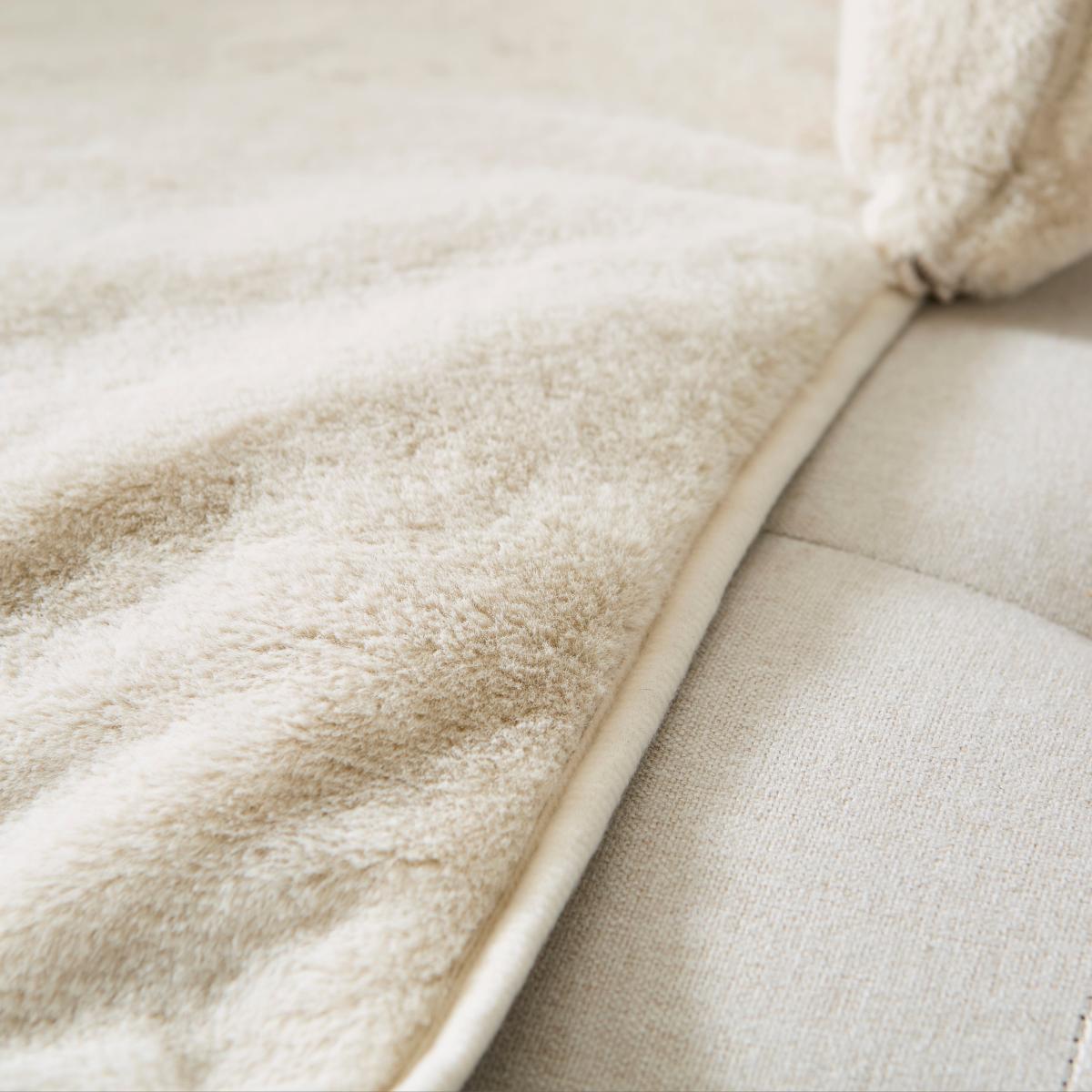 Ivory Velvet Sofa Dog Bed Ivory – image 2
