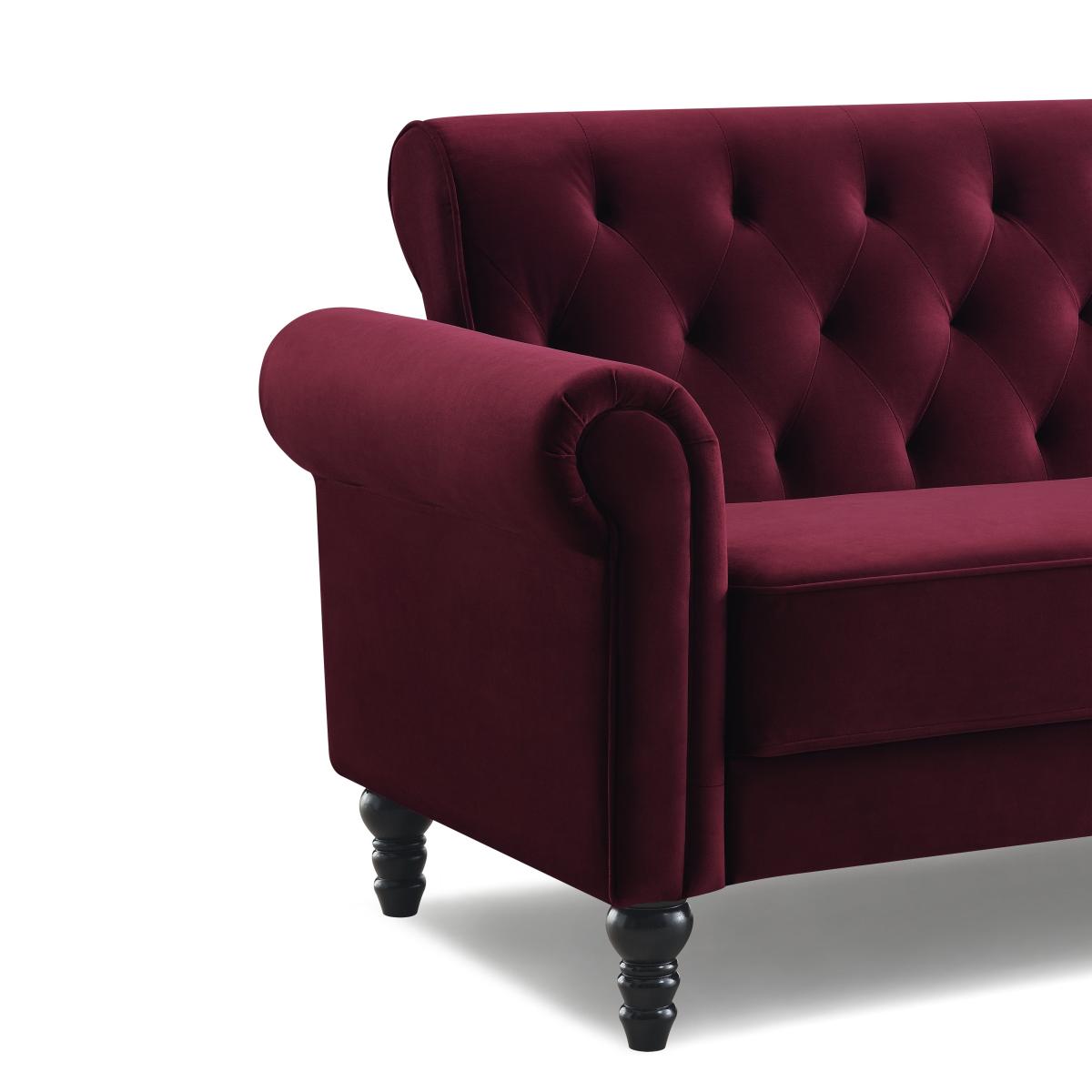 Greta Velvet 3 Seater Sofa – image 2