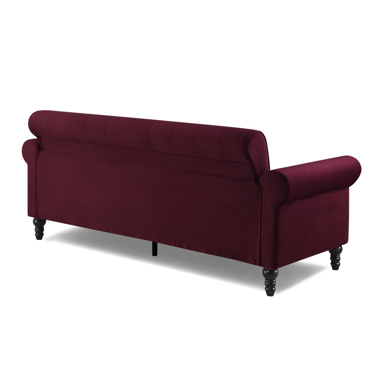 Greta Velvet 3 Seater Sofa – image 3