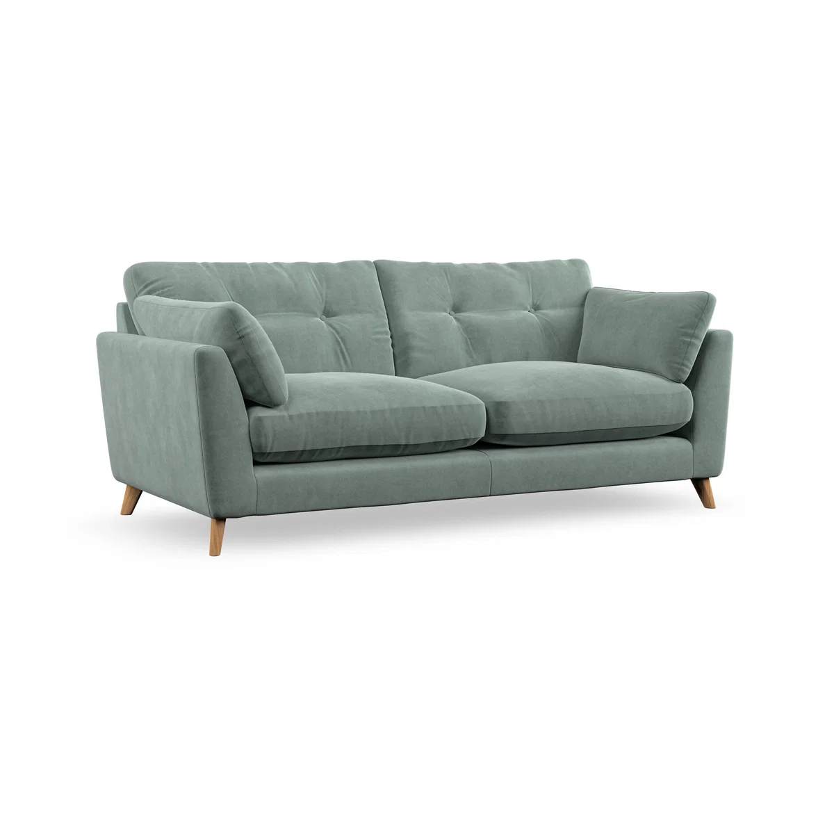 Peyton Large 3 Seater Sofa Luxury Velvet Lilypad – image 4