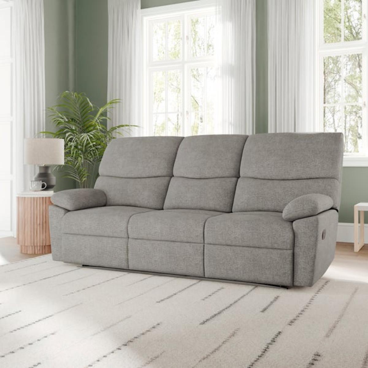 Murphy Chenille Manual Recliner 3 Seater Sofa – image 1