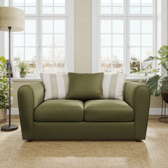 Blake Opulent Velvet Stripe Combo 2 Seater Sofa – image 1