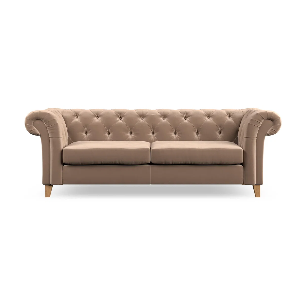 Pimlico Large 3 Seater Sofa House Velvet Taupe – image 4