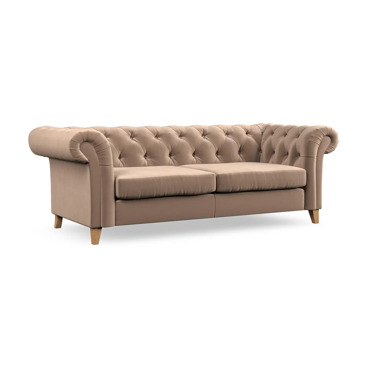 Pimlico Large 3 Seater Sofa House Velvet Taupe – image 5