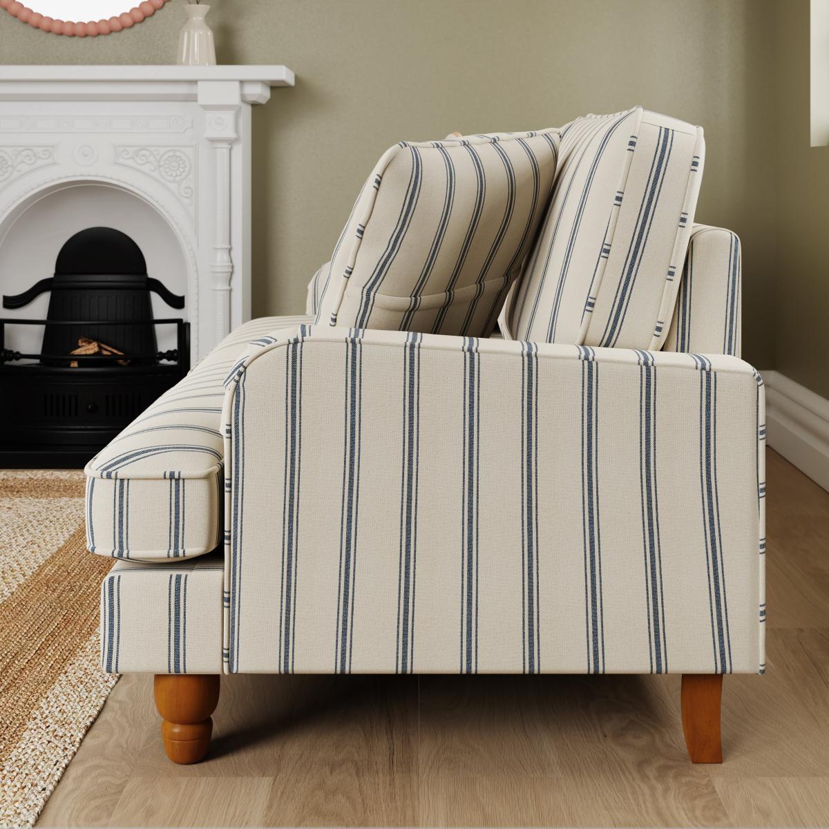 Beatrice Folkstone Stripe 2 Seater Sofa Folkstone Stripe Blue – image 2