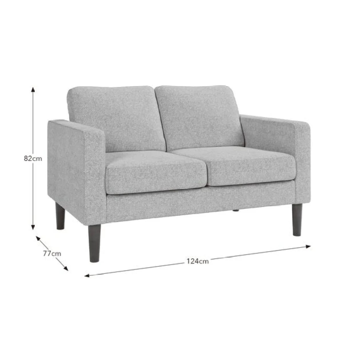 Jacob Basket Weave Compact 2 Seater Sofa – image 9